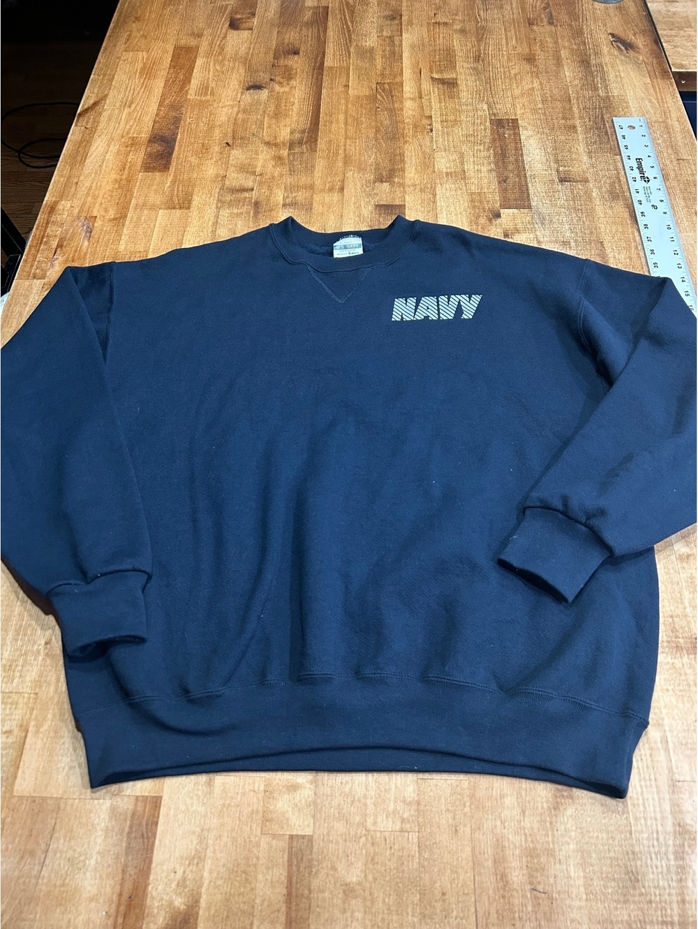 Authentic U.S. Navy Navy Blue Crewneck Sweatshirt XL